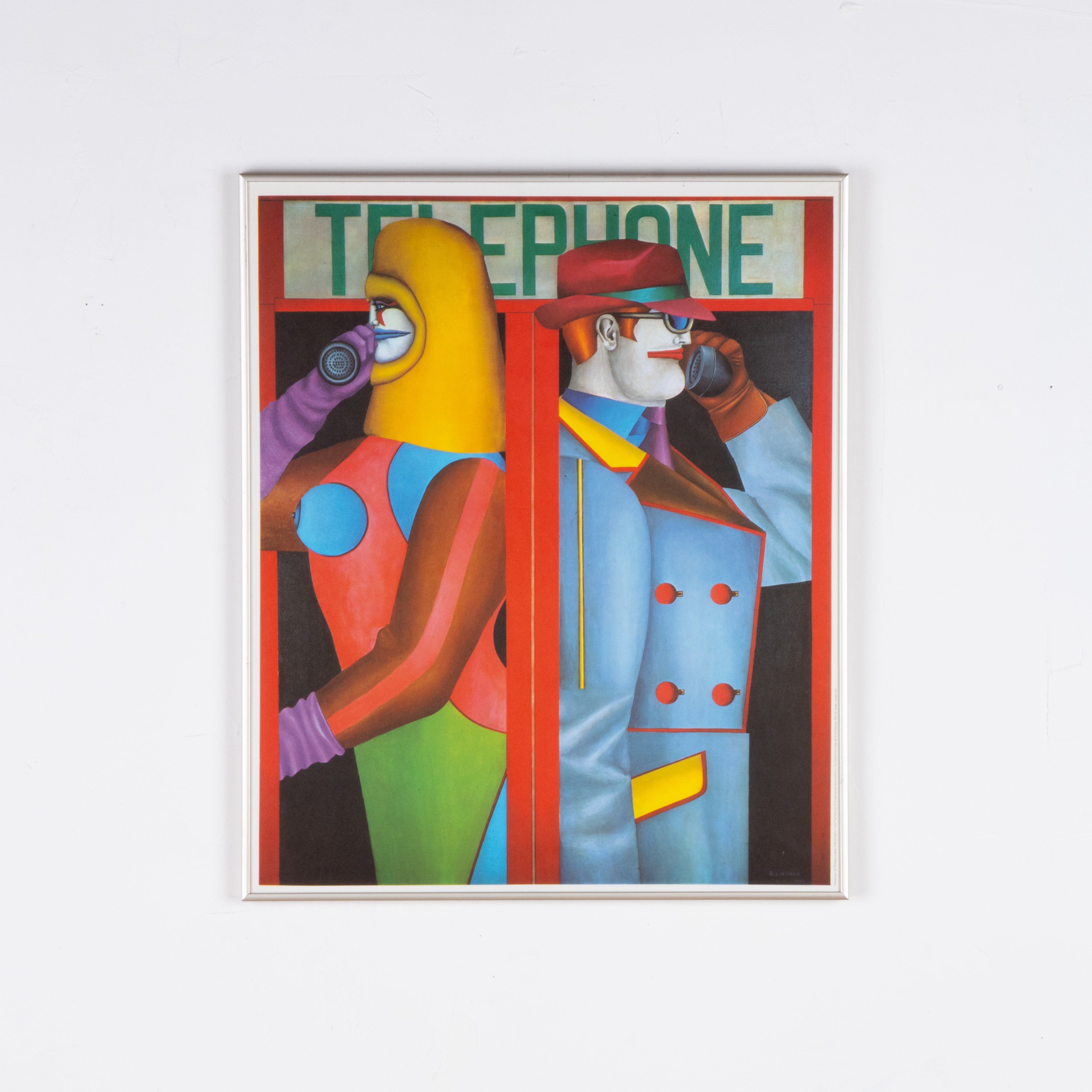 Vintage Richard Lindner Lithograph, Framed – Piecemeal