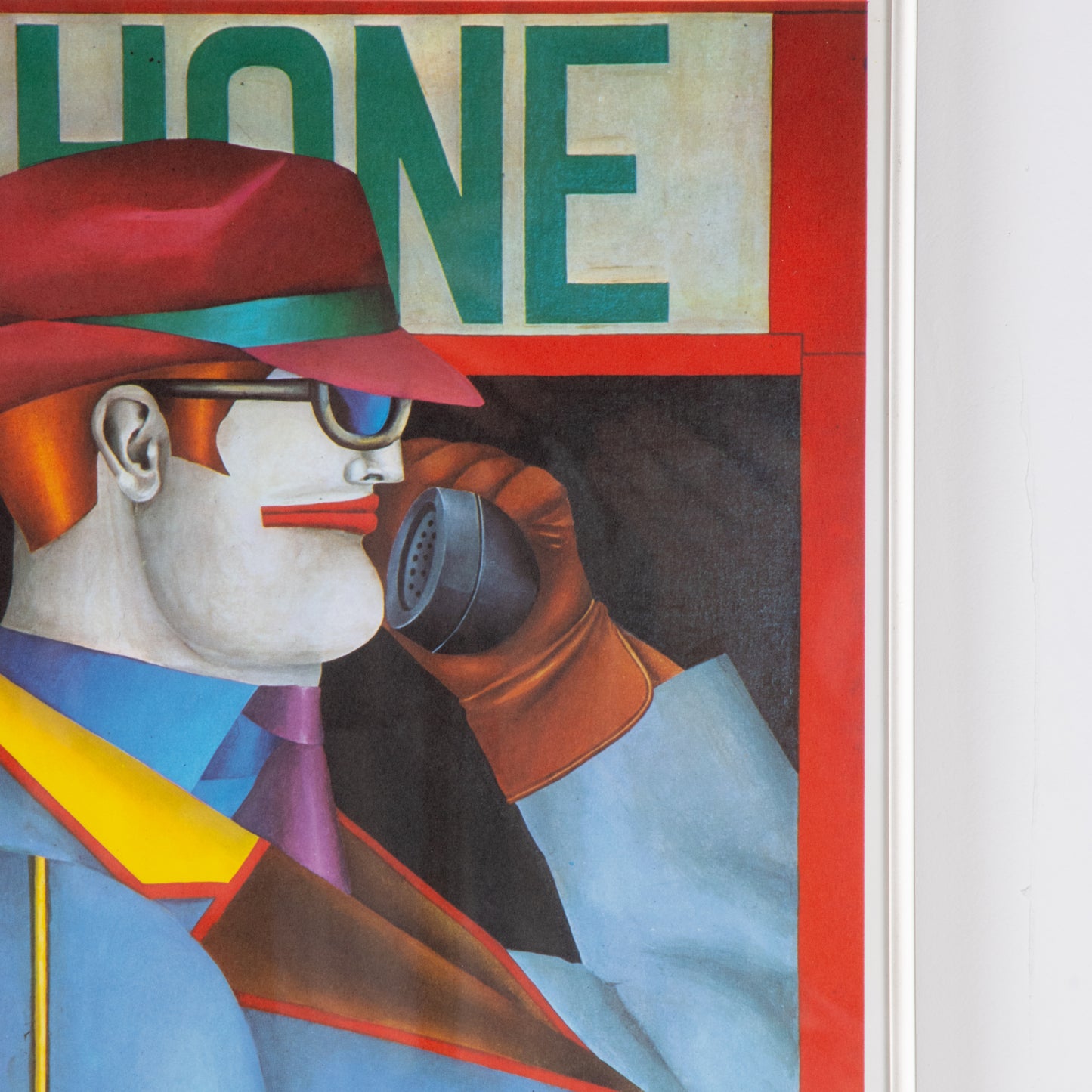 Vintage Richard Lindner Lithograph, Framed
