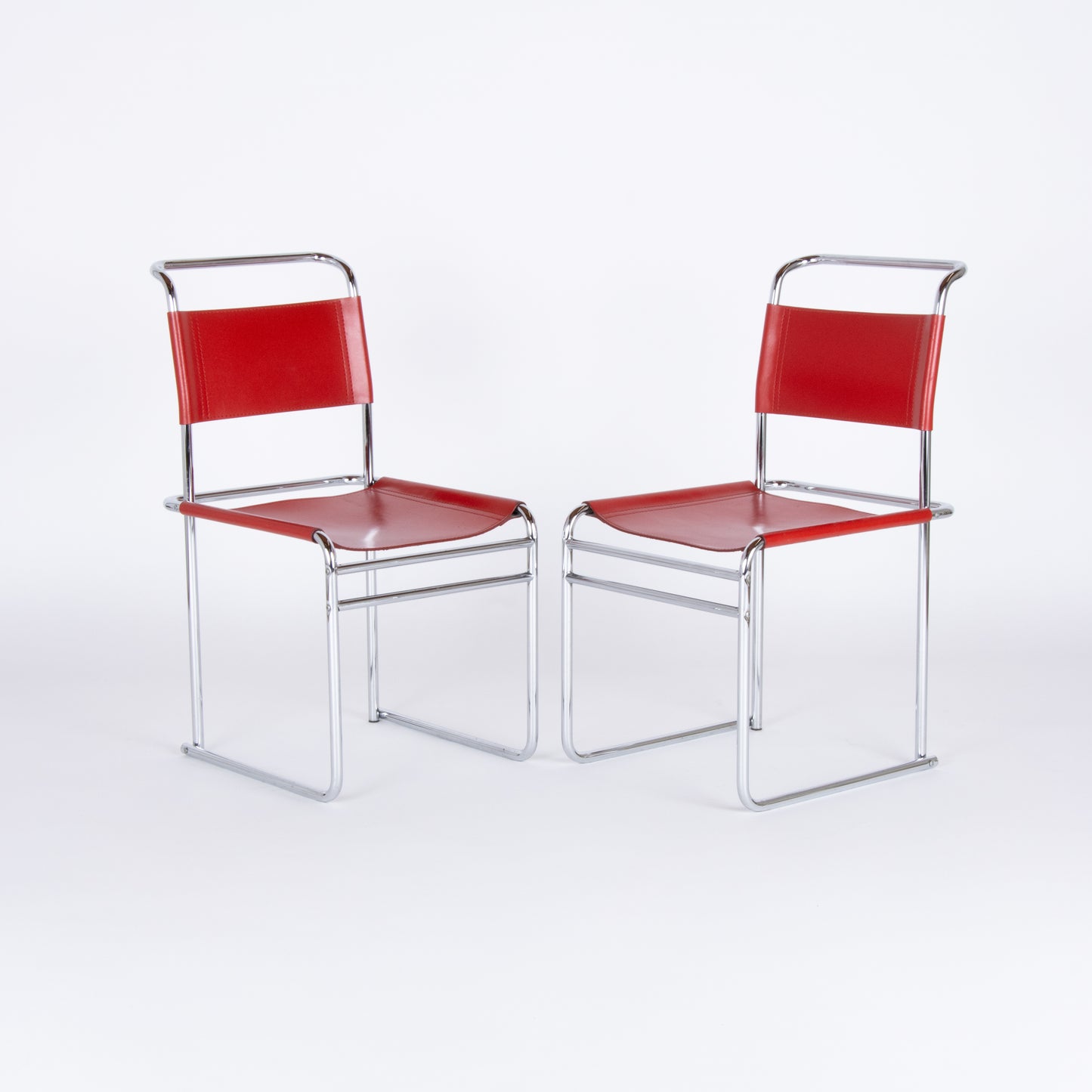 Pair of Marcel Breuer B40 Chairs by Tecta