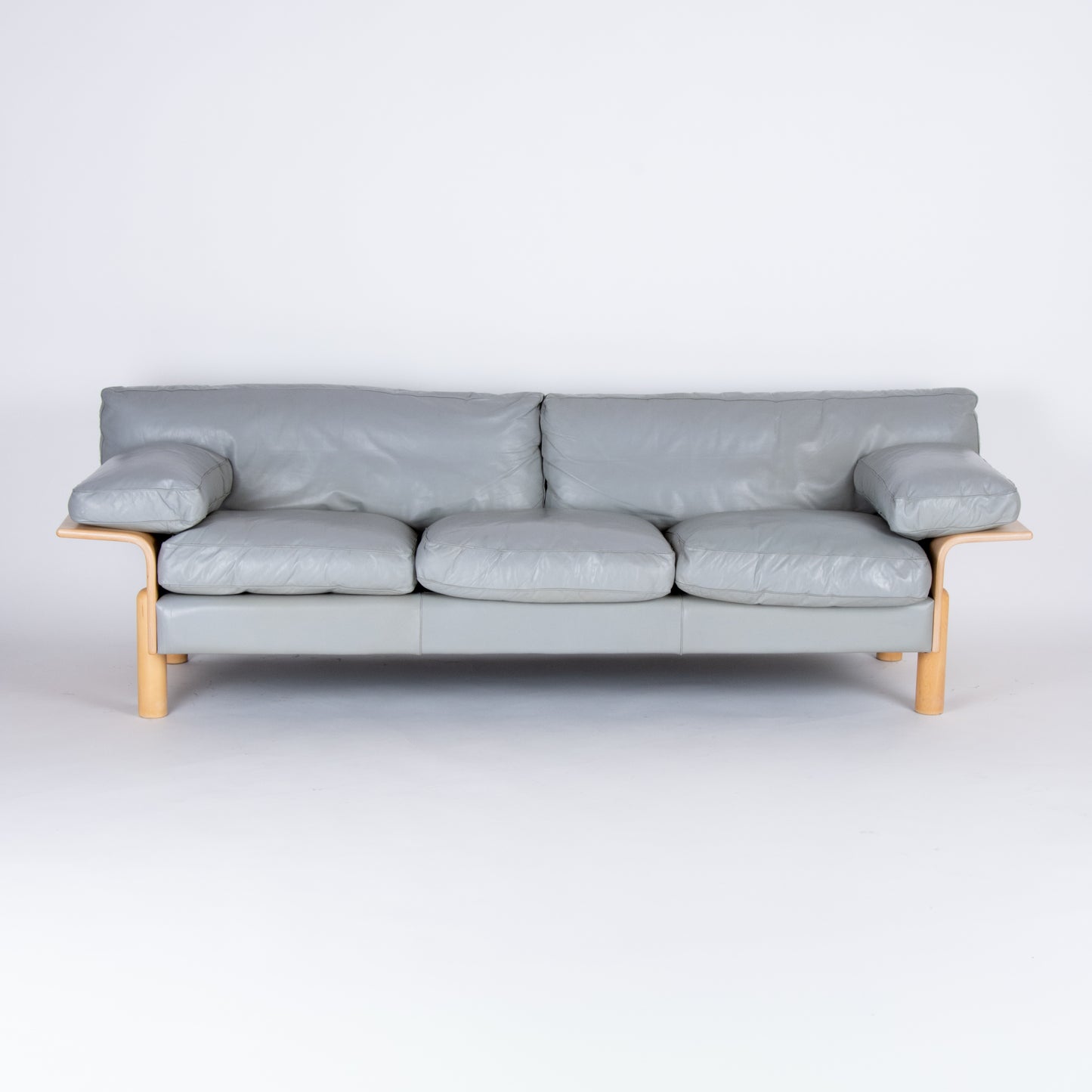 Danish Postmodern Leather Sofa