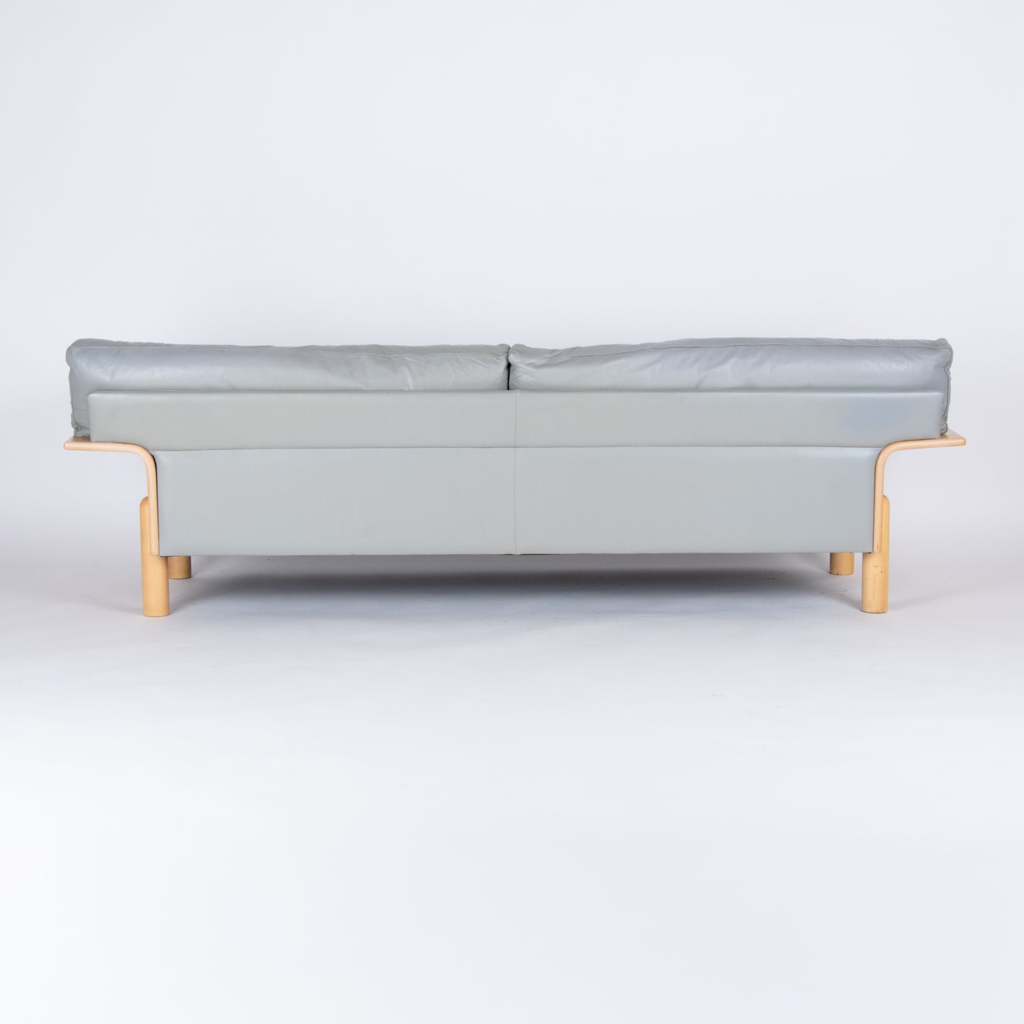 Danish Postmodern Leather Sofa