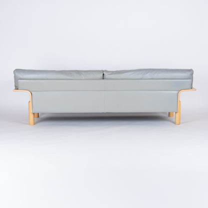 Danish Postmodern Leather Sofa