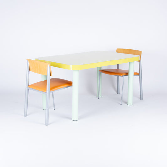 Custom Two Tone Postmodern Dining Table