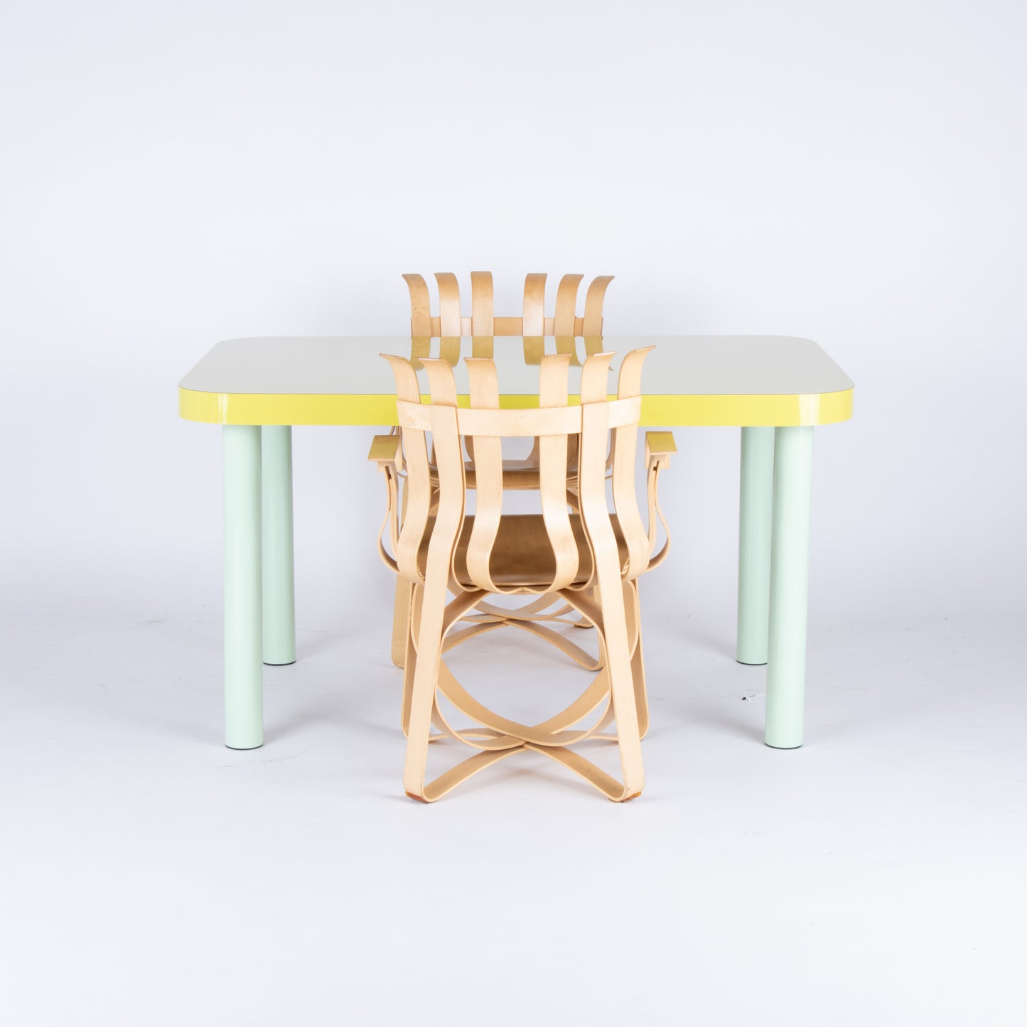 Custom Two Tone Postmodern Dining Table