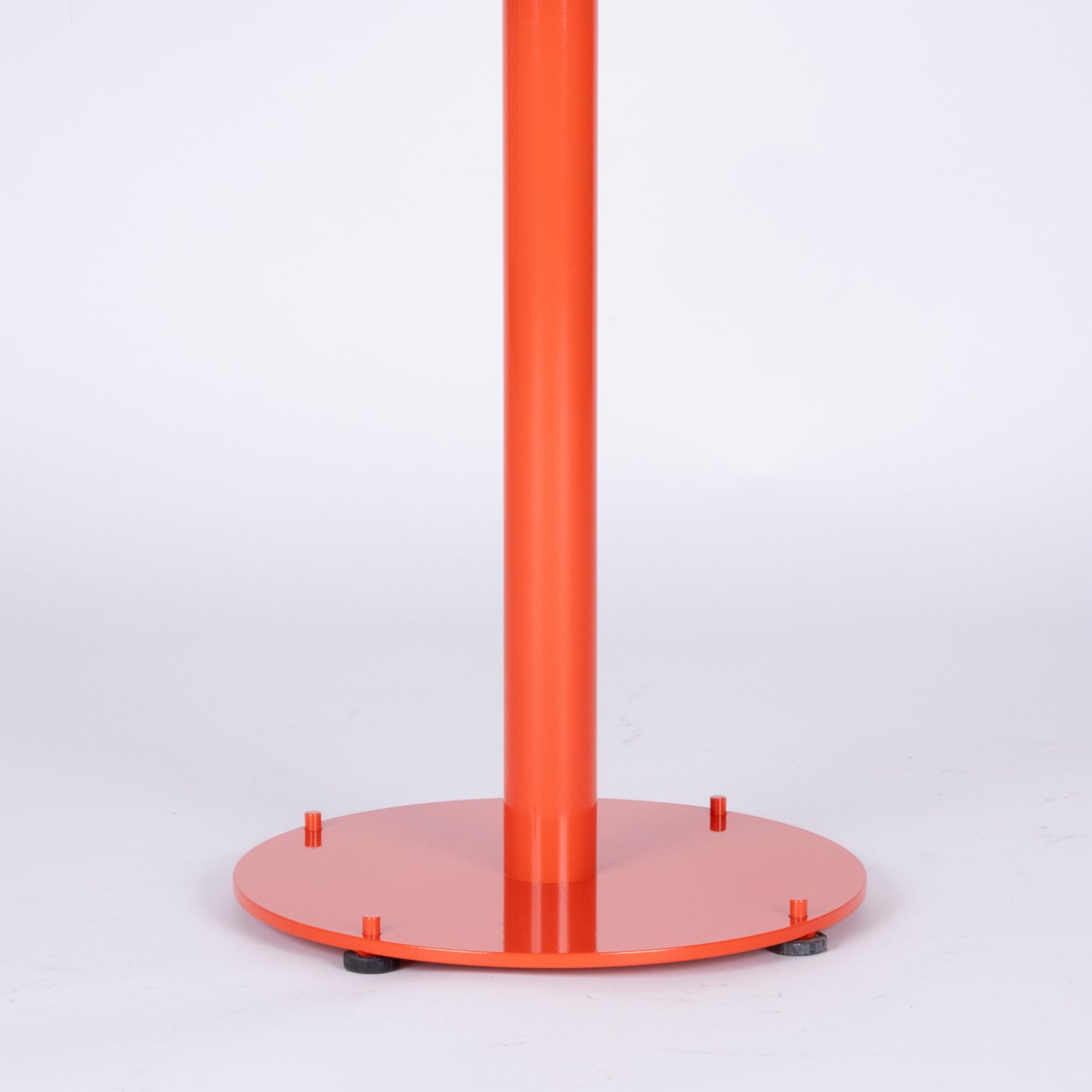 Custom Red Steel Dining Table by Landscape Forms