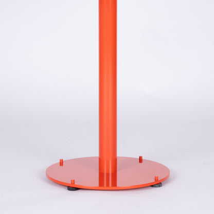 Custom Red Steel Dining Table by Landscape Forms