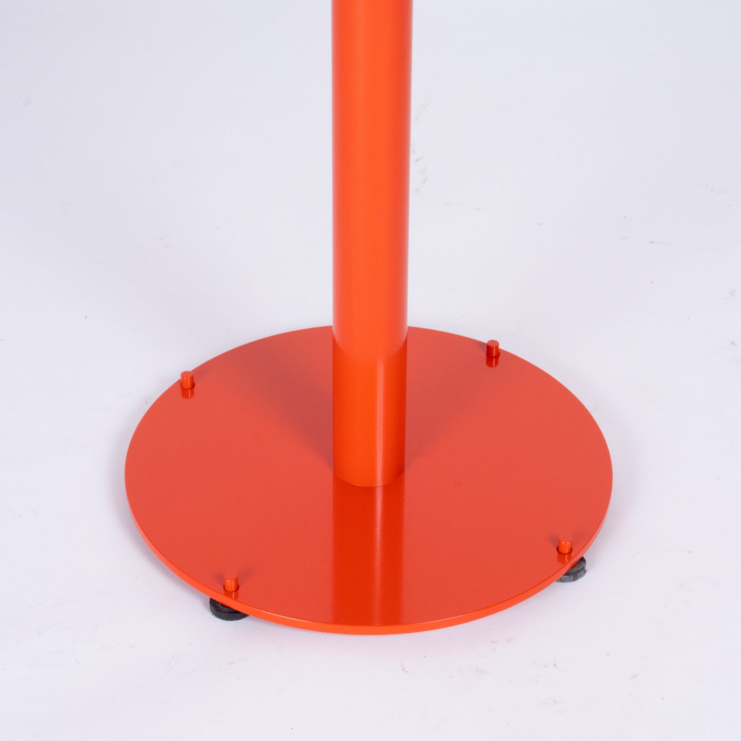 Custom Red Steel Dining Table by Landscape Forms