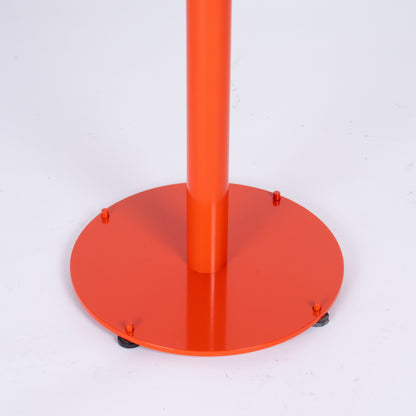 Custom Red Steel Dining Table by Landscape Forms