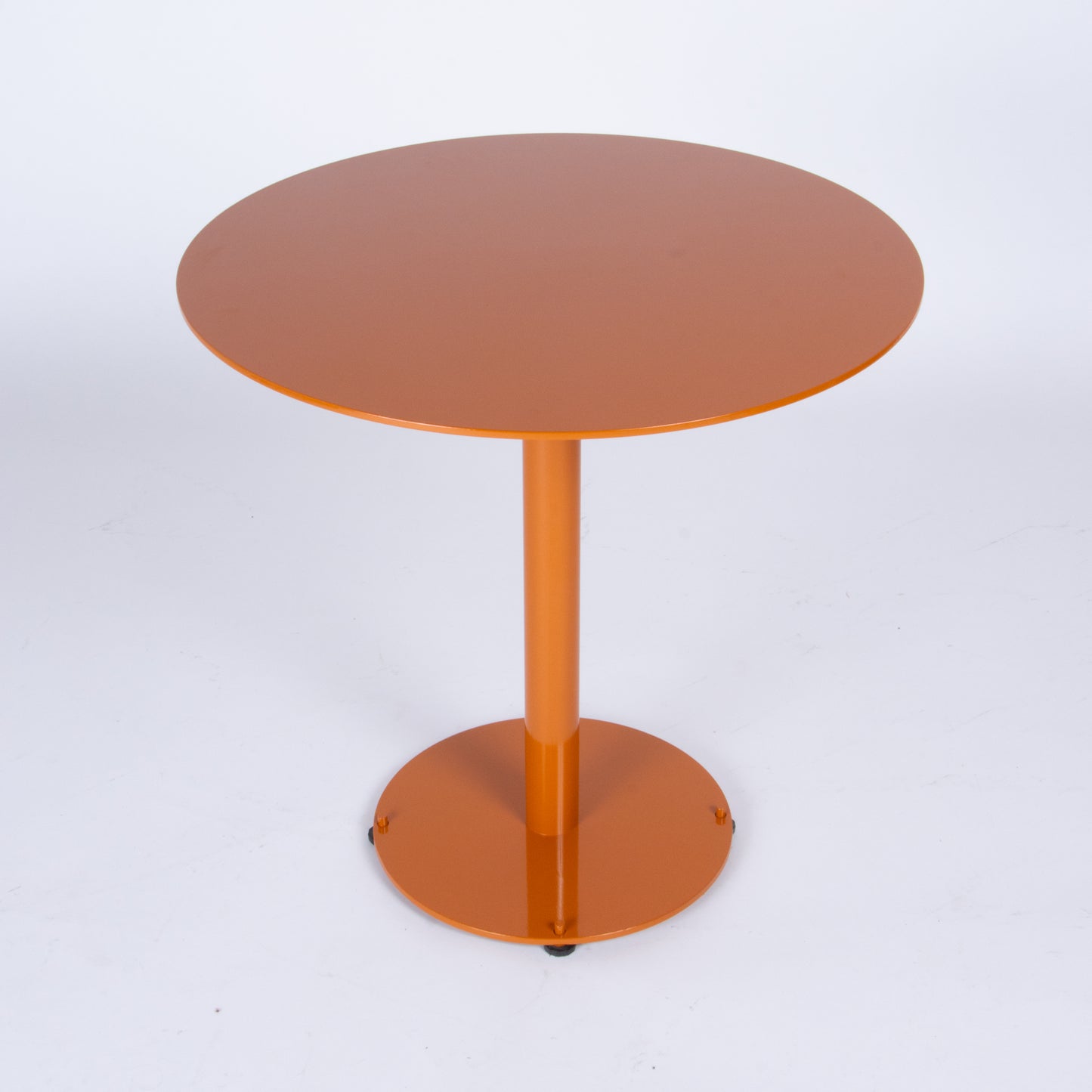 Custom Orange Steel Dining Table by Landscape Forms