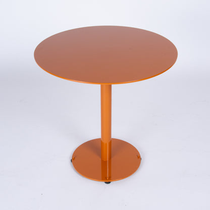 Custom Orange Steel Dining Table by Landscape Forms