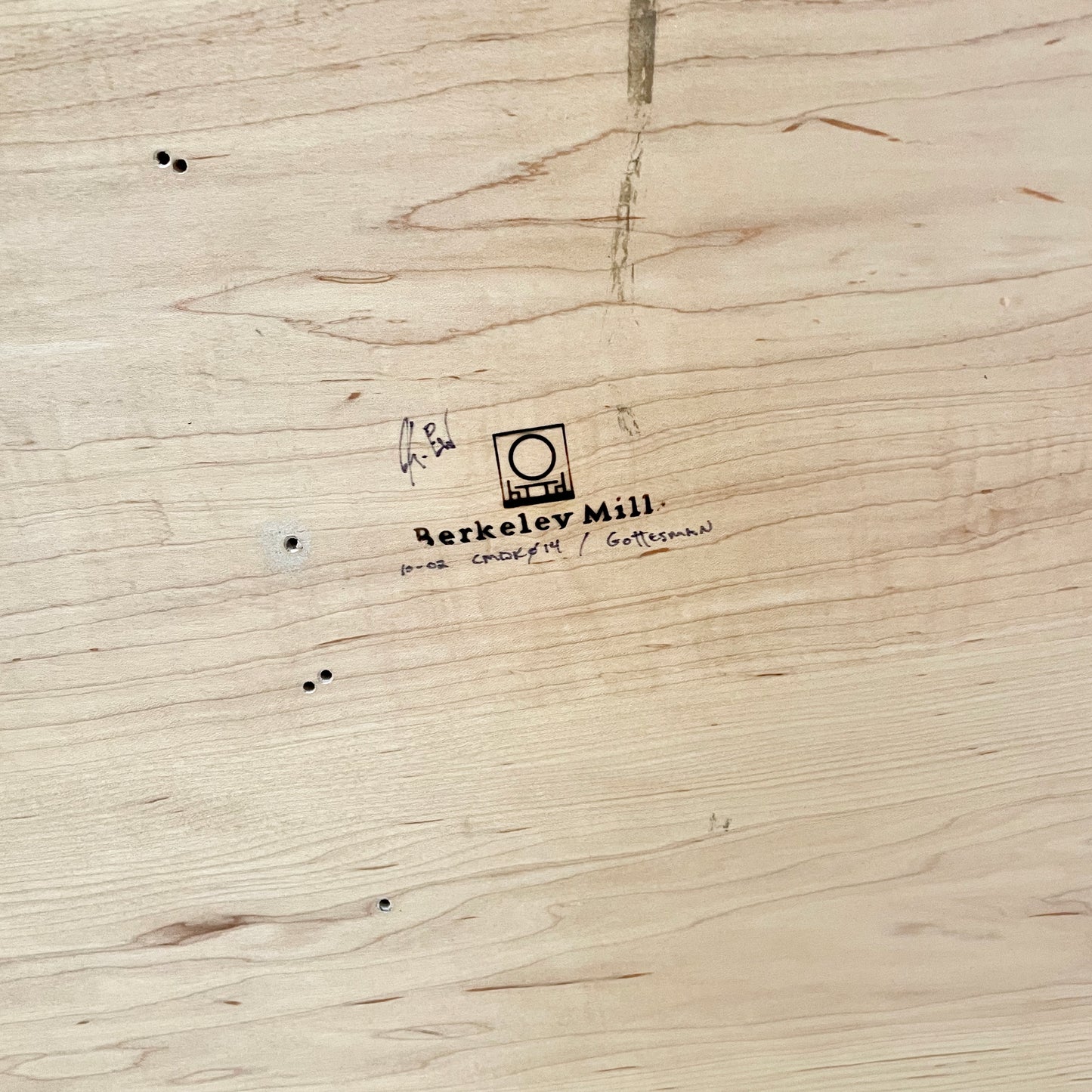 Solid Maple Sculptural Table or Desk, Custom