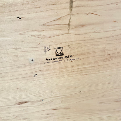 Solid Maple Sculptural Table or Desk, Custom