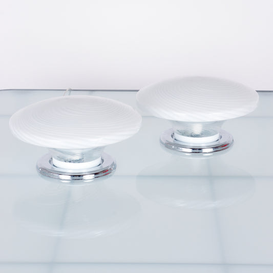 Pair of Italian Glass Table Lamps