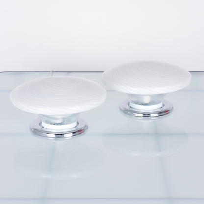 Pair of Italian Glass Table Lamps