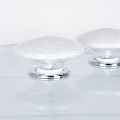 Pair of Italian Glass Table Lamps