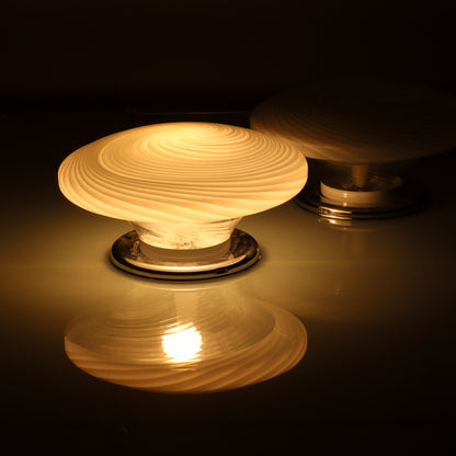 Pair of Italian Glass Table Lamps