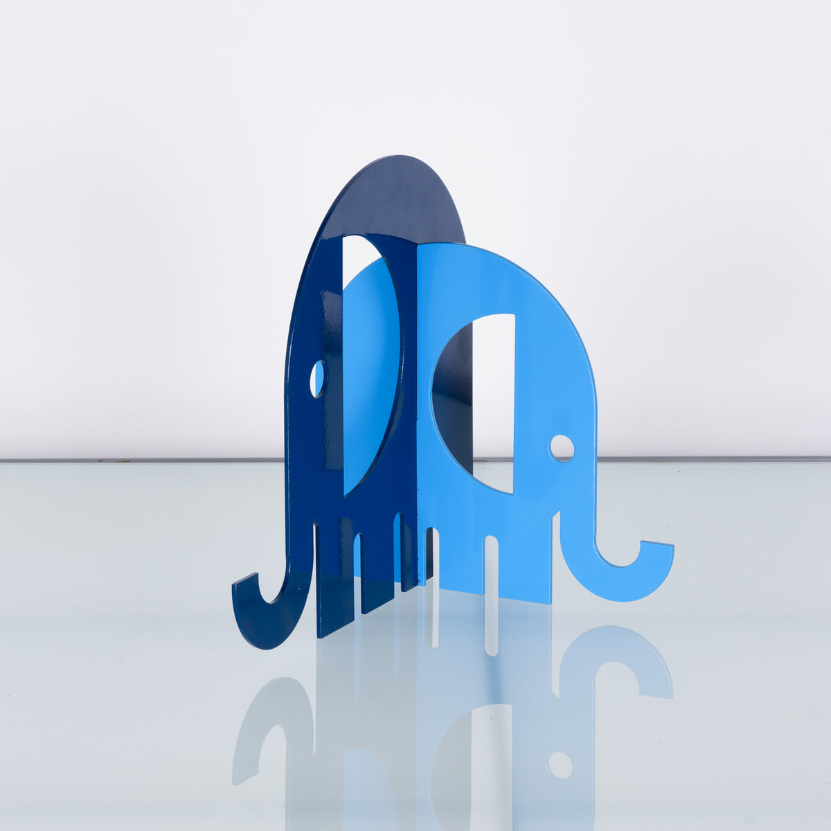 Modernist Metal Elephant Sculpture or Bookend