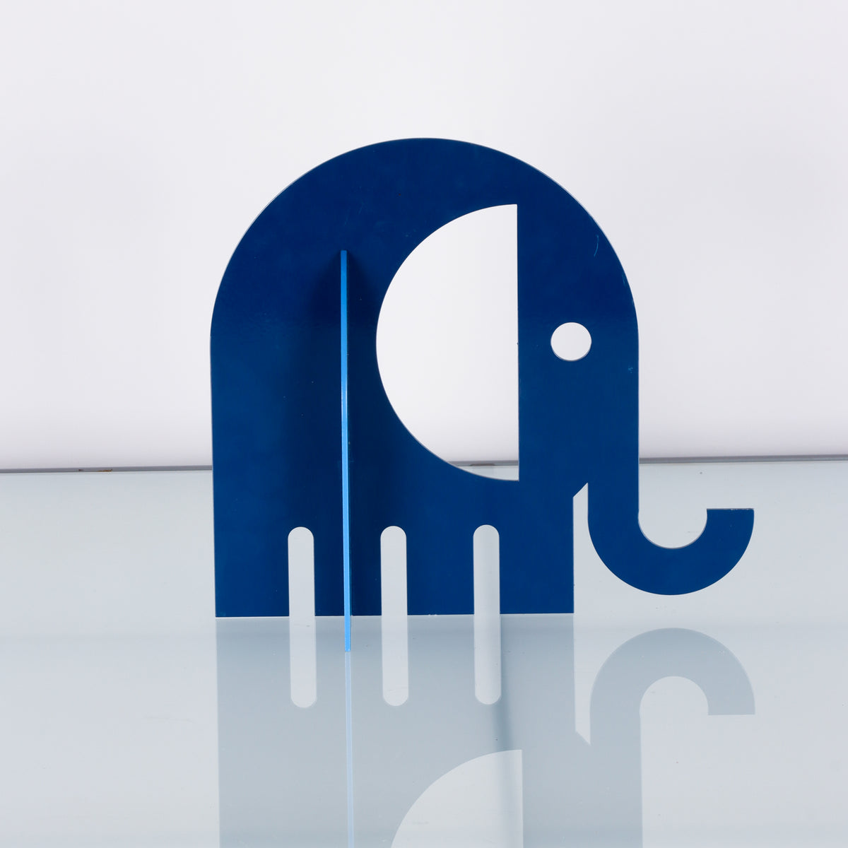 Modernist Metal Elephant Sculpture or Bookend