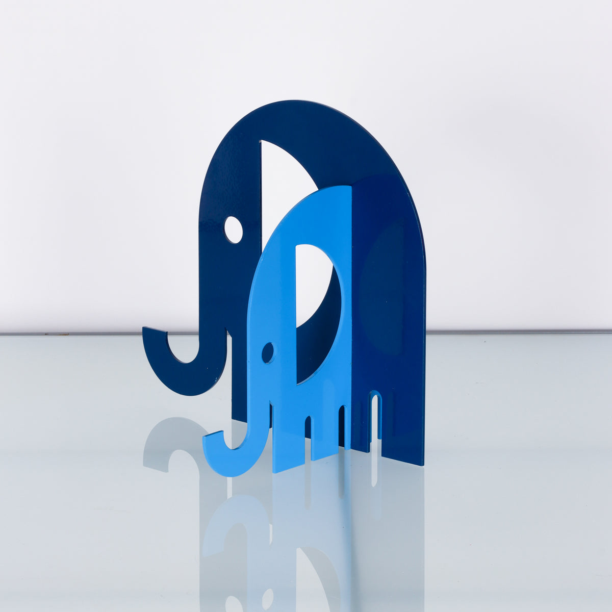Modernist Metal Elephant Sculpture or Bookend