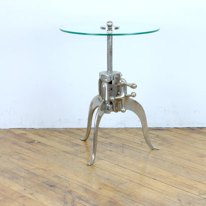 Industrial Adjustable Side Table