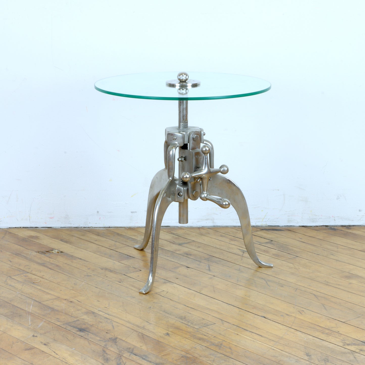 Industrial Adjustable Side Table