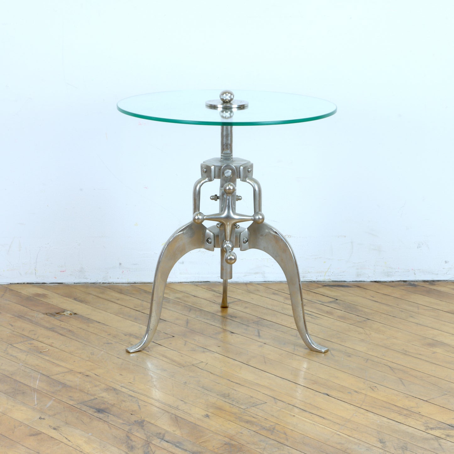 Industrial Adjustable Side Table
