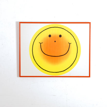 1971 Smiley Face Print, Framed