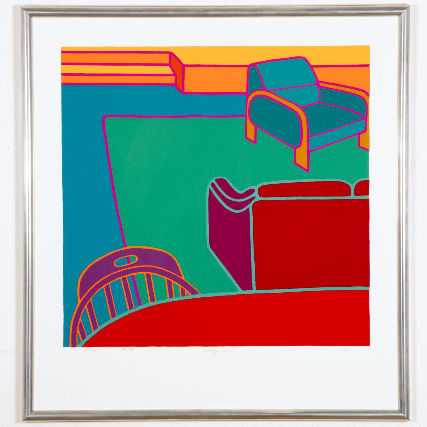 Large 1981 Screen Print by Dan May