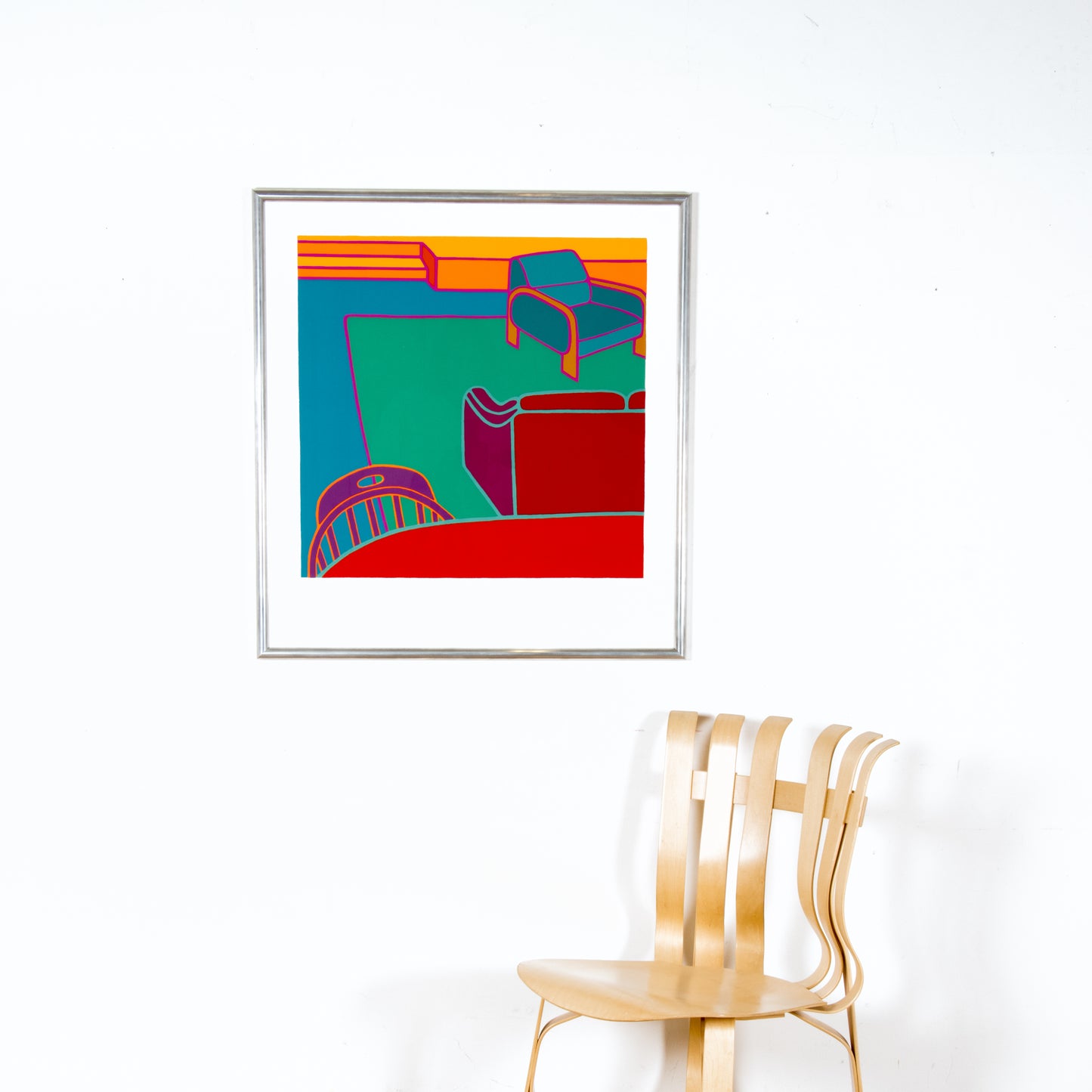 Large 1981 Screen Print by Dan May