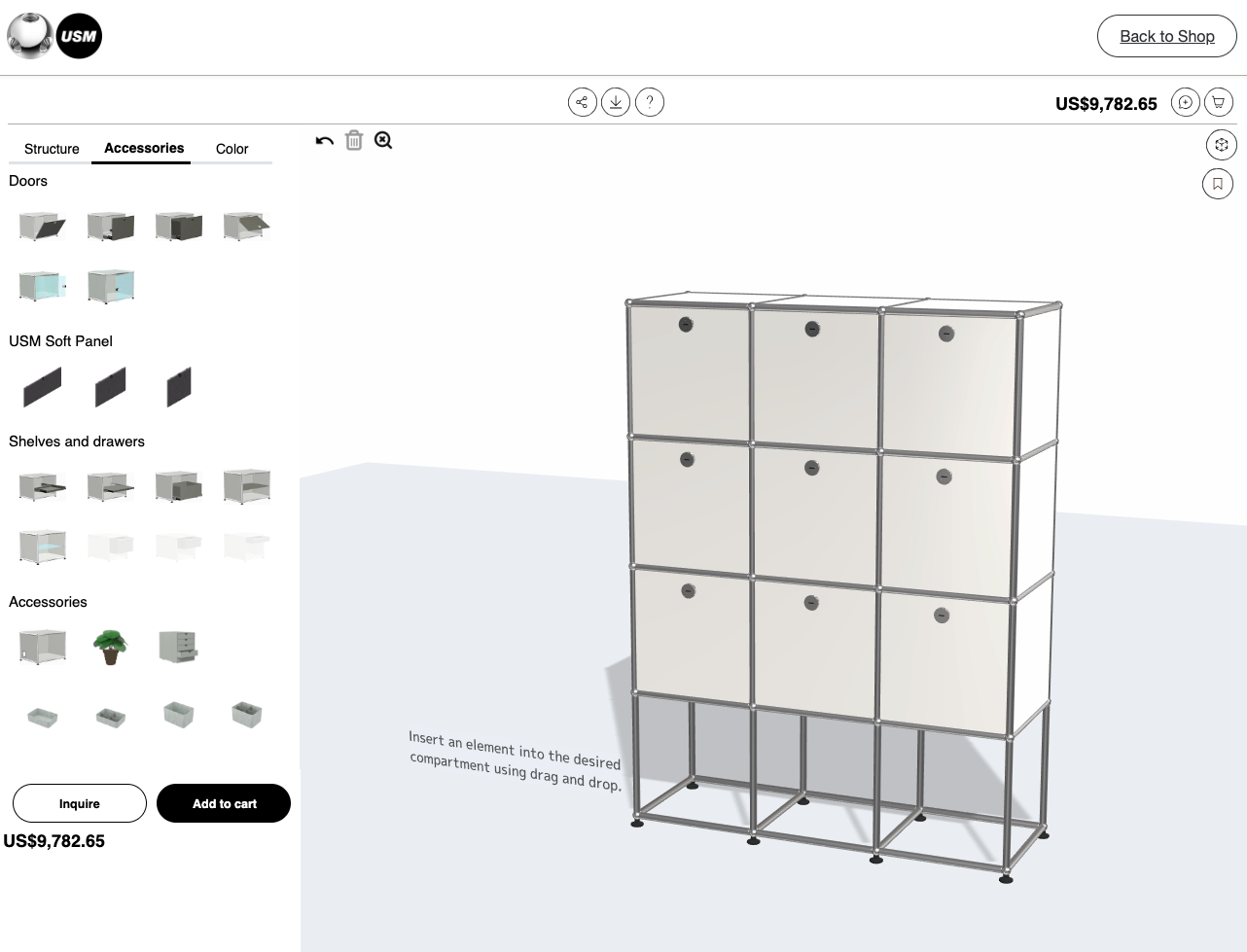 First Generation USM Haller Cabinet or Shelf