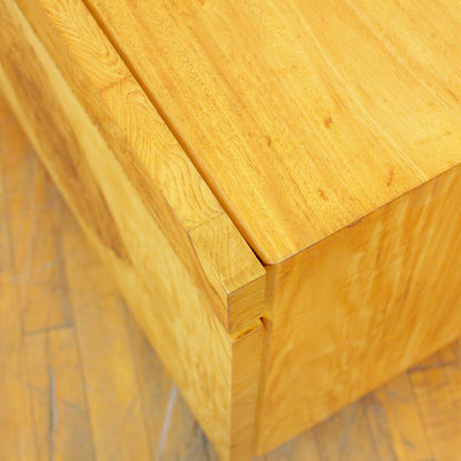 Pair of 1970s Lane Burl Nightstands
