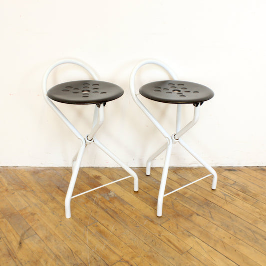 Pair of Tubecon Folding Stools