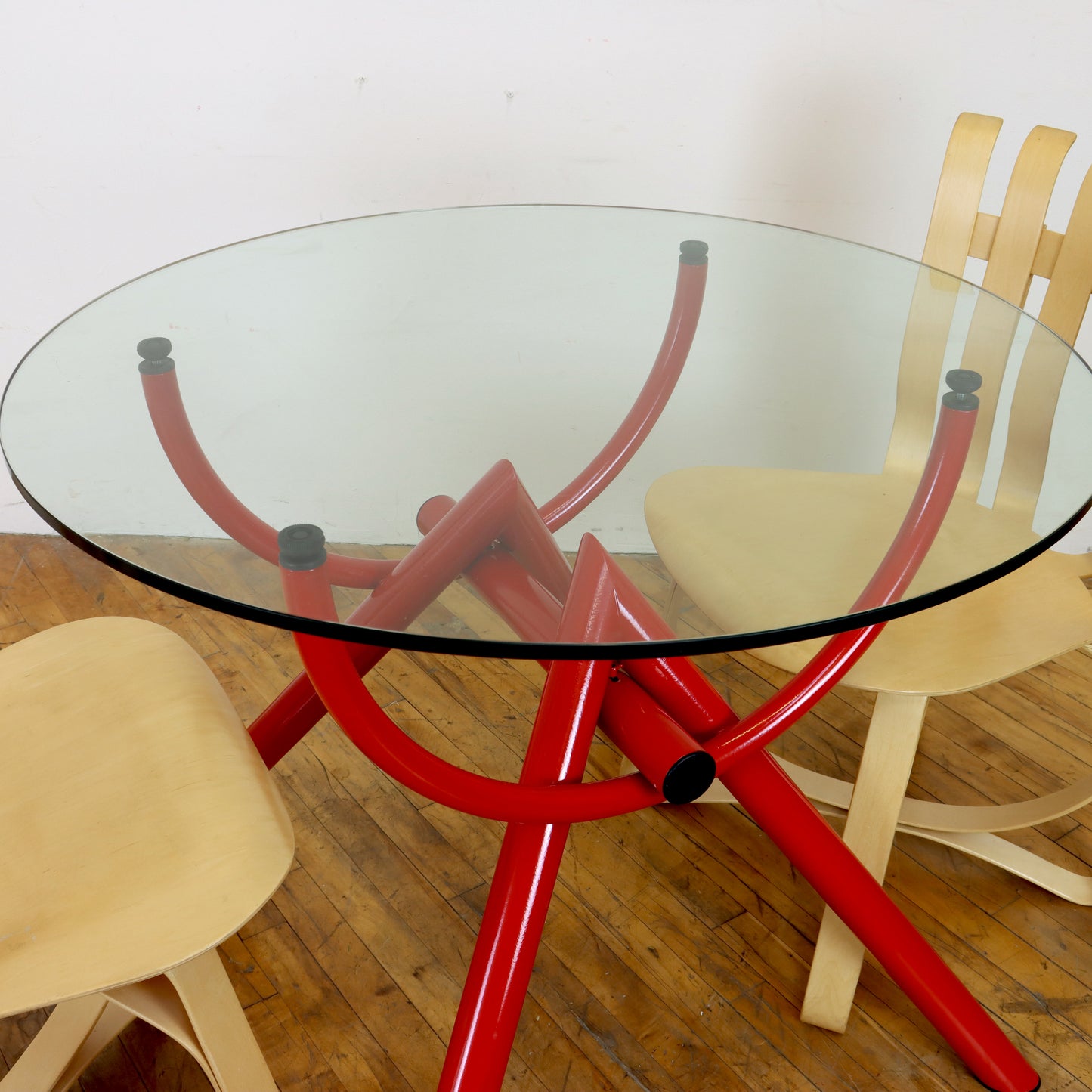 1980s Postmodern Tubular Dining Table