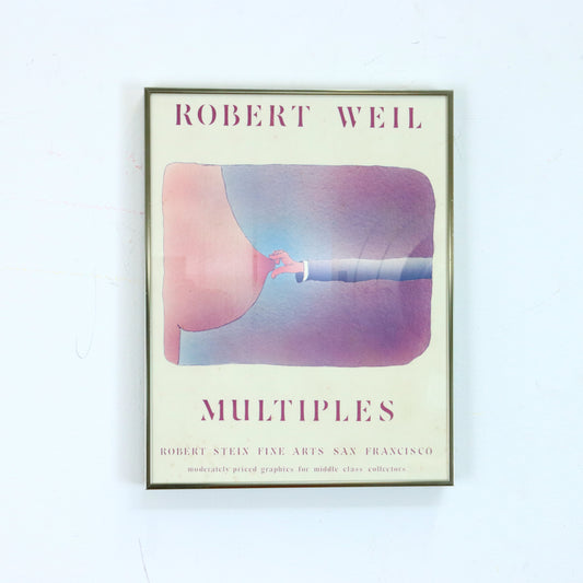 "Multiples" Exhibition Poster by Robert Weil