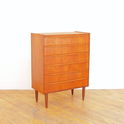 Vintage Teak Highboy Dresser