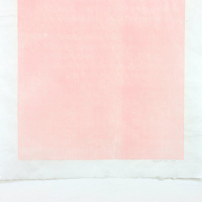 1990 Pink Relief Print by Joyce Dean