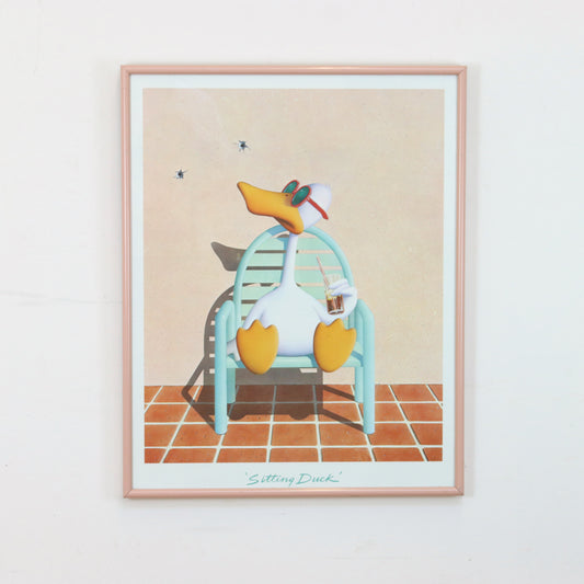 1980s Michael Bedard "Sitting Duck" Poster