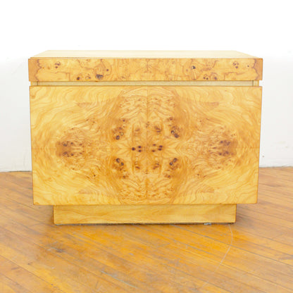 Pair of 1970s Lane Burl Nightstands